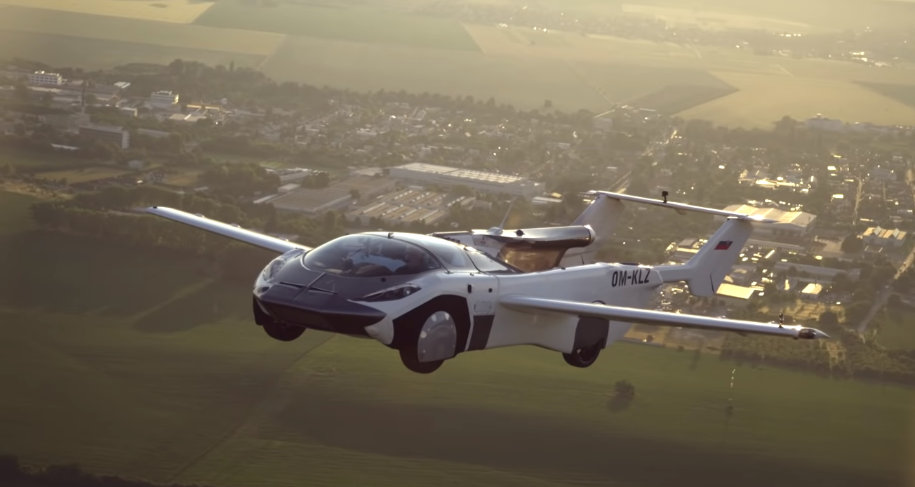 O carro voador já é realidade. Fonte: Youtube KleinVision.