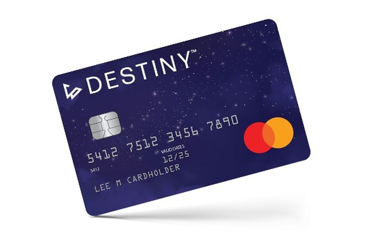 Destiny credit card fundo branco