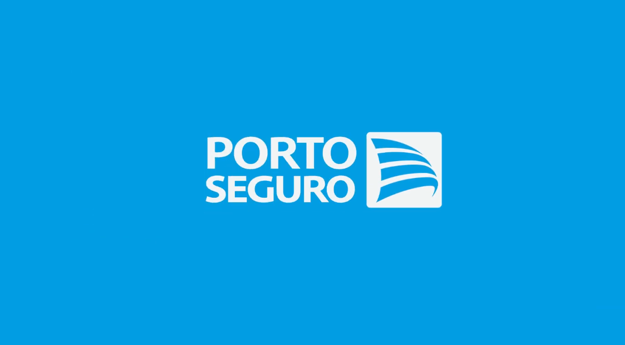 Logo Porto Seguro fundo azul