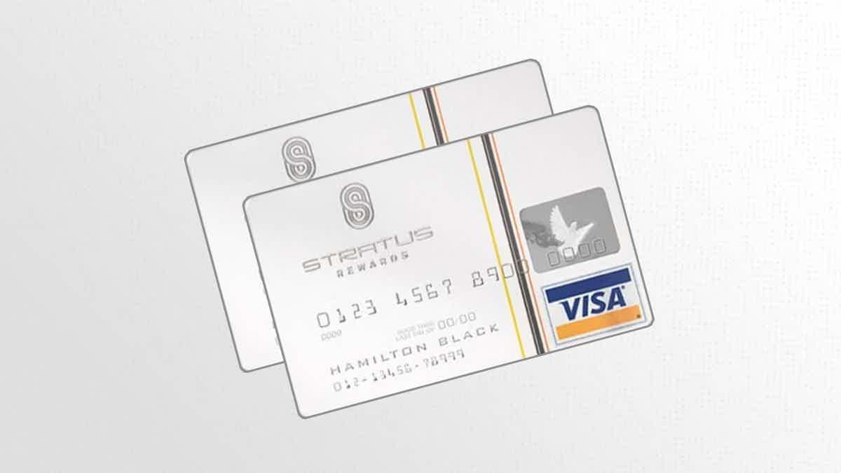 Check out the features and benefits of the Stratus Visa Card. Source: The Mister Finance. 