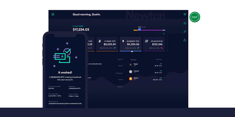 Learn more about the Newton crypto wallet. Source: Newton.