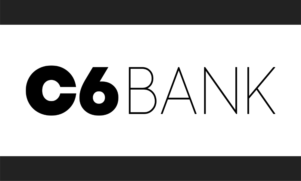 Logo do C6 Bank. Fonte: Senhor Finanças / C6 Bank.