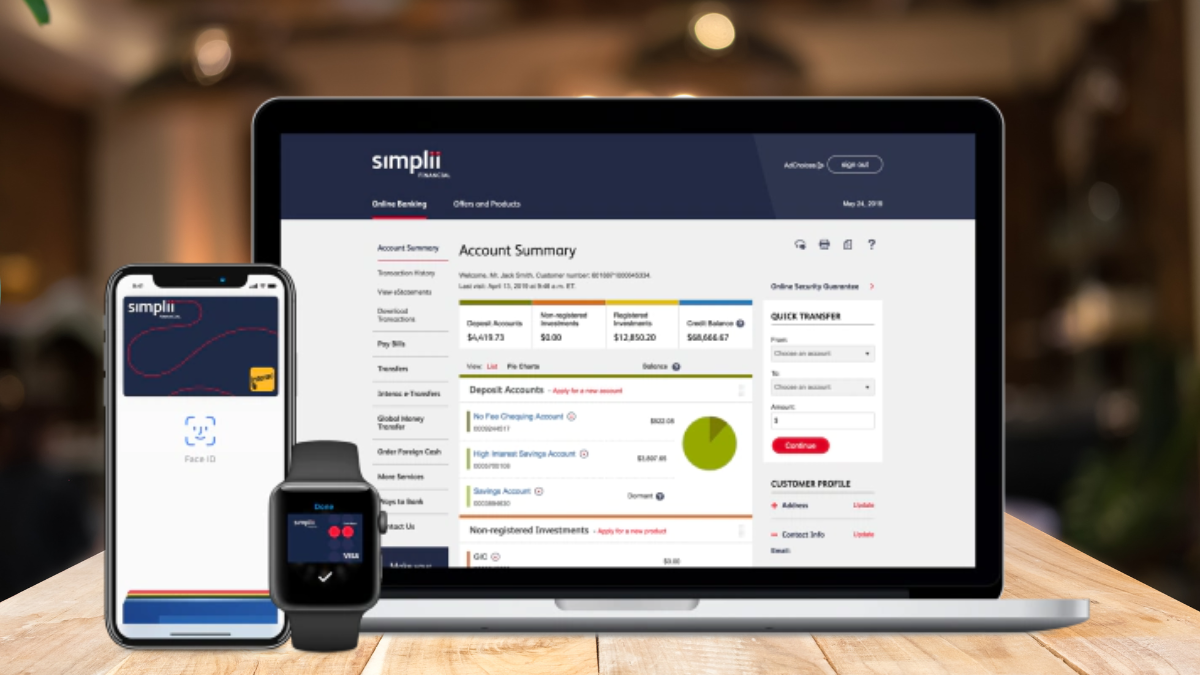 Simplii Financial™ GMT is a very efficient way to manage your finances. Source: The Mister Finance.