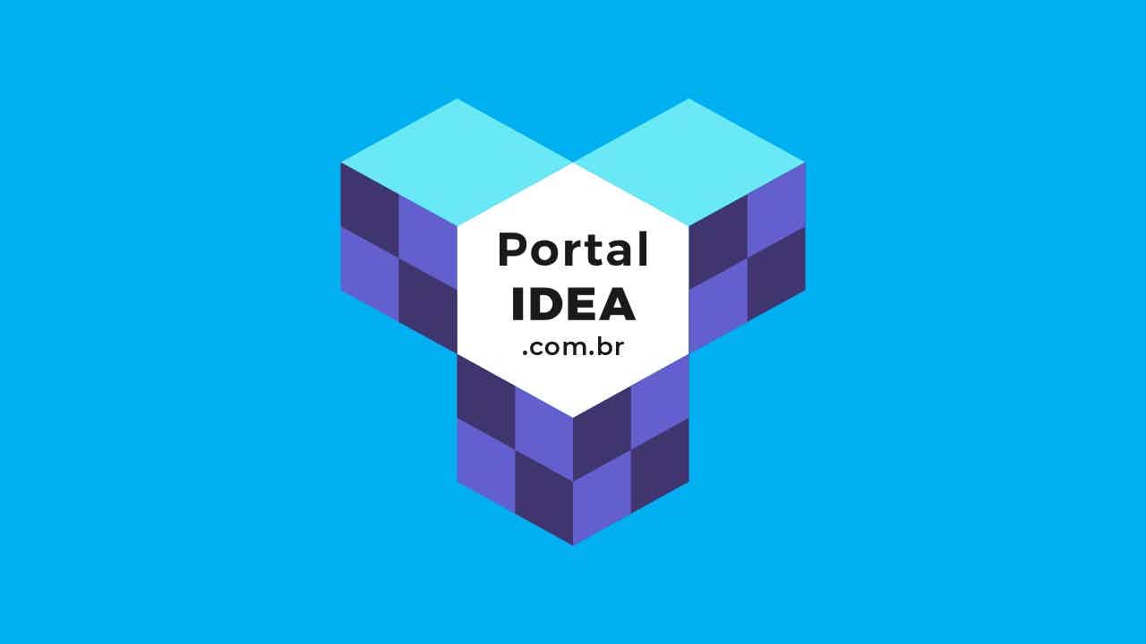 Logo Portal IDEA fundo azul