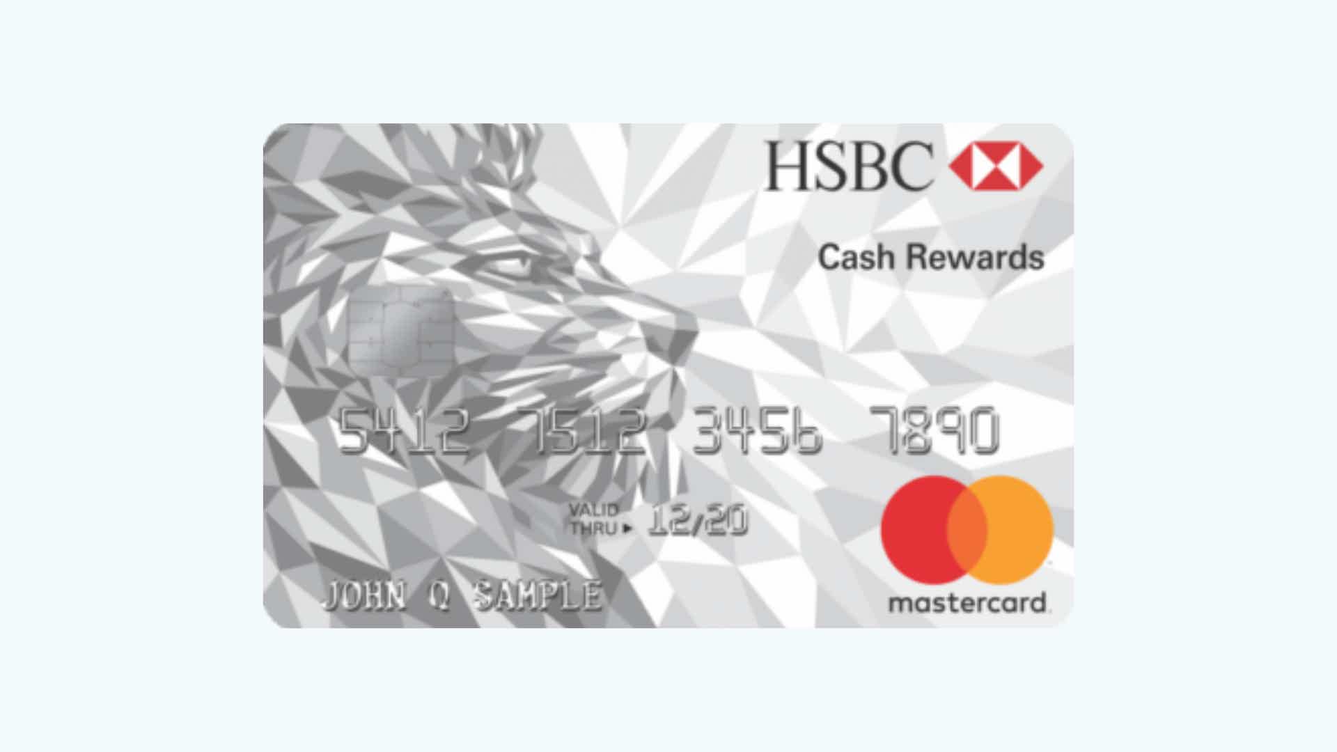 Conheça o cartão HSBC Cash Rewards. Fonte: HSBC.