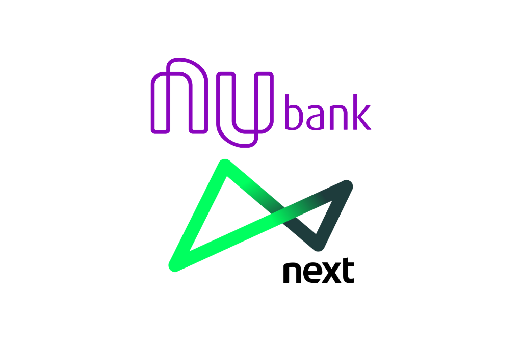 Antes de mais nada, veja tudo sobre o banco Nubank e banco Next. Fonte: Nubank e Next.