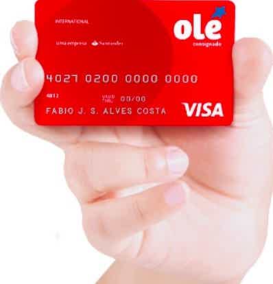 Conheça o cartão de crédito Olé consignado