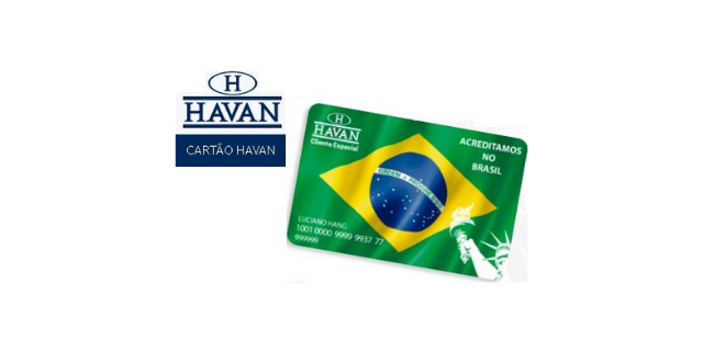 Cartão Havan. Imagem:Havan
