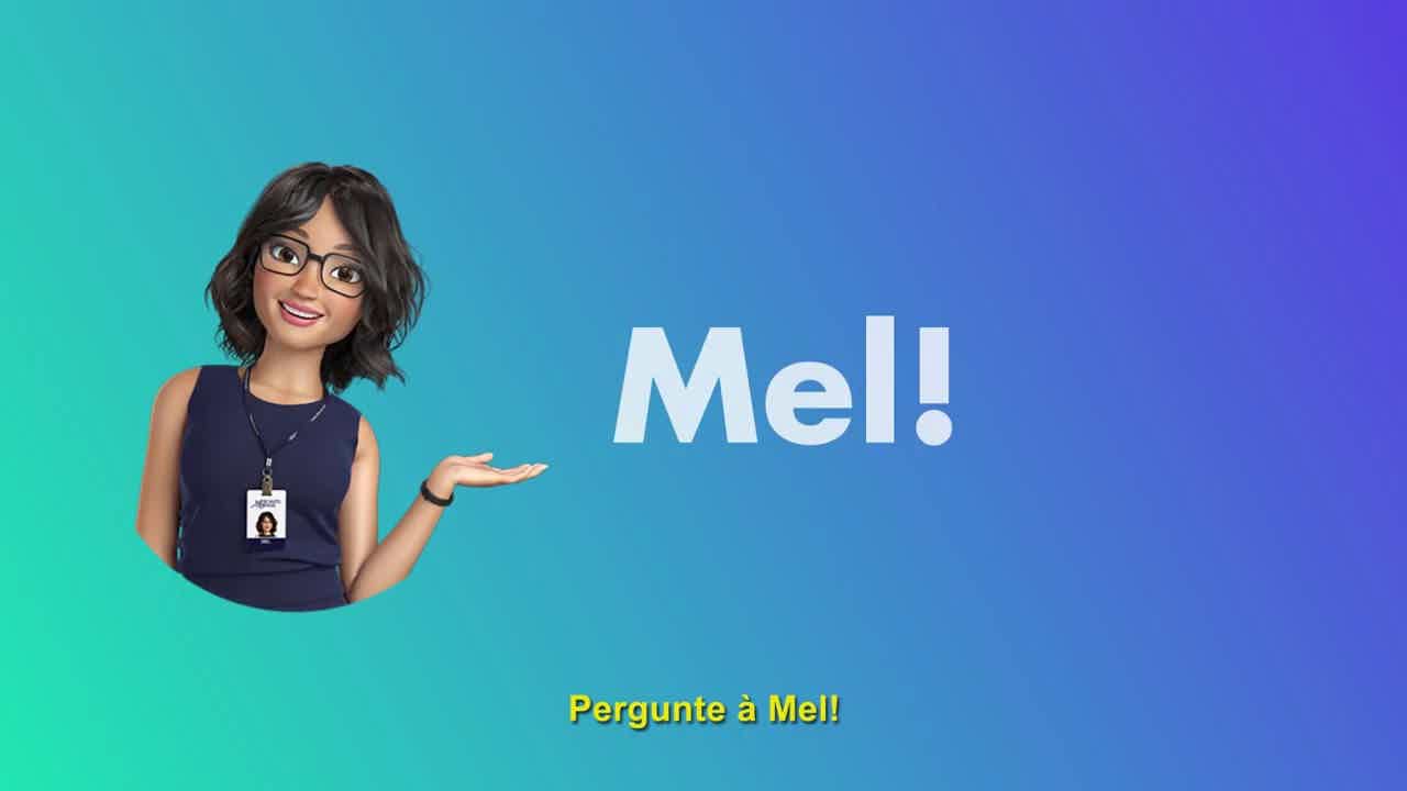 Mel, assistente virtual  do Mercantil do Brasil.