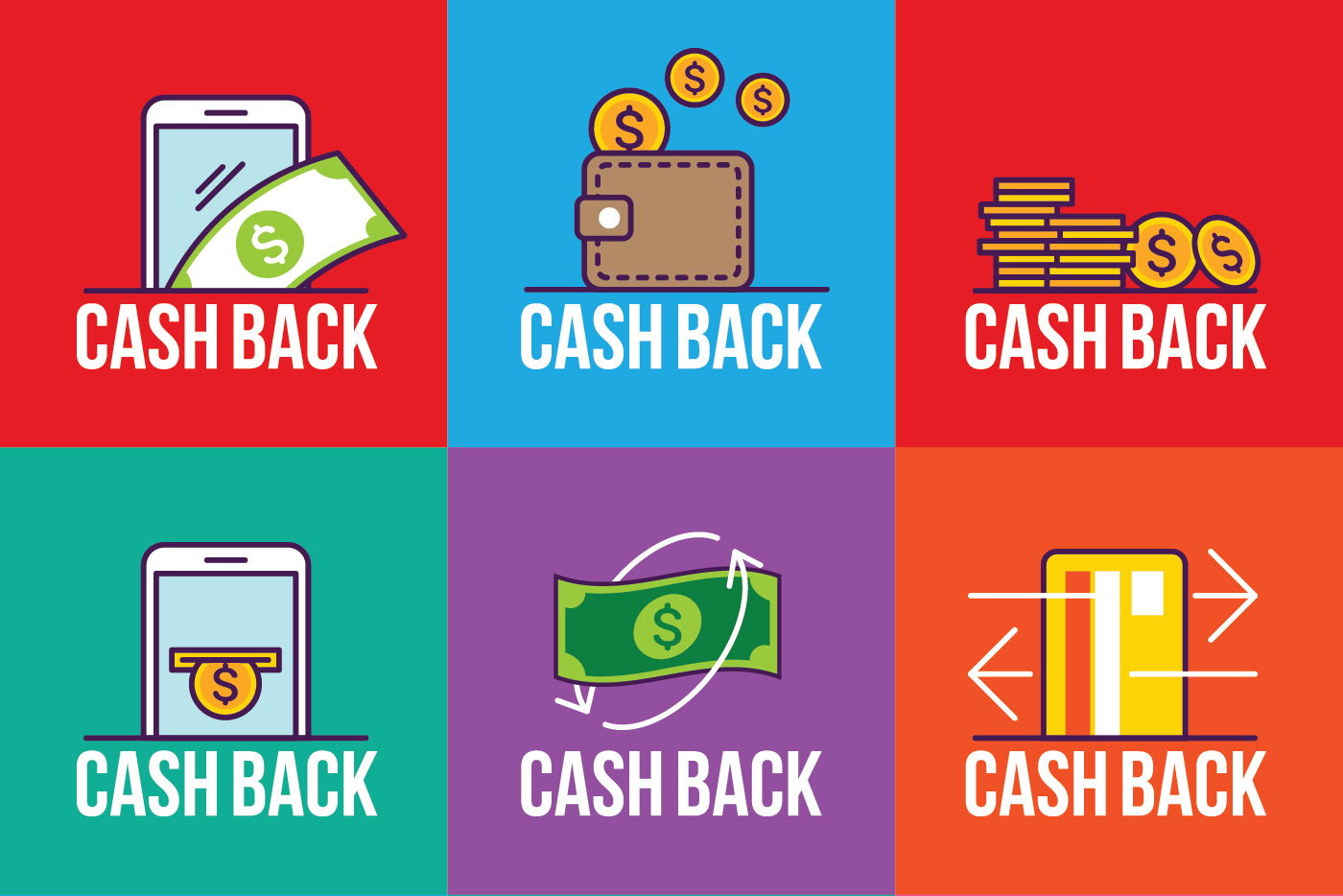 Utilize um cartão de crédito com cashback (Imagem: Vecteezy)