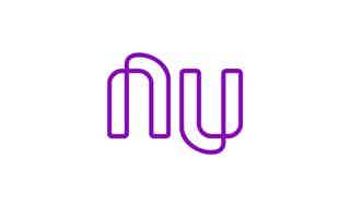 Logotipo do nubank escrito "Nu" em letras vazadas