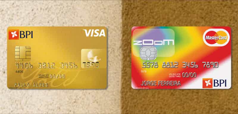 Compare os cartões Gold e Zoom do BPI. Fonte: Senhor Finanças / BPI.