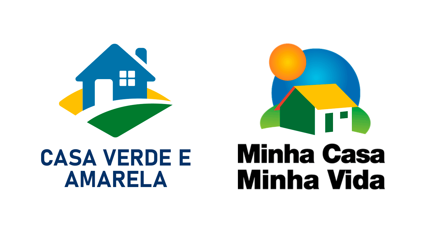 Diferenças entre os programas Minha Casa Minha Vida e Casa Verde e Amarela. | Imagem: casaverdeamarela.net.br