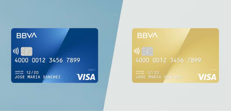 Escolha entre o cartão Depois BBVA Classic e o BBVA Gold. Fonte: Senhor Finanças / BBVA.