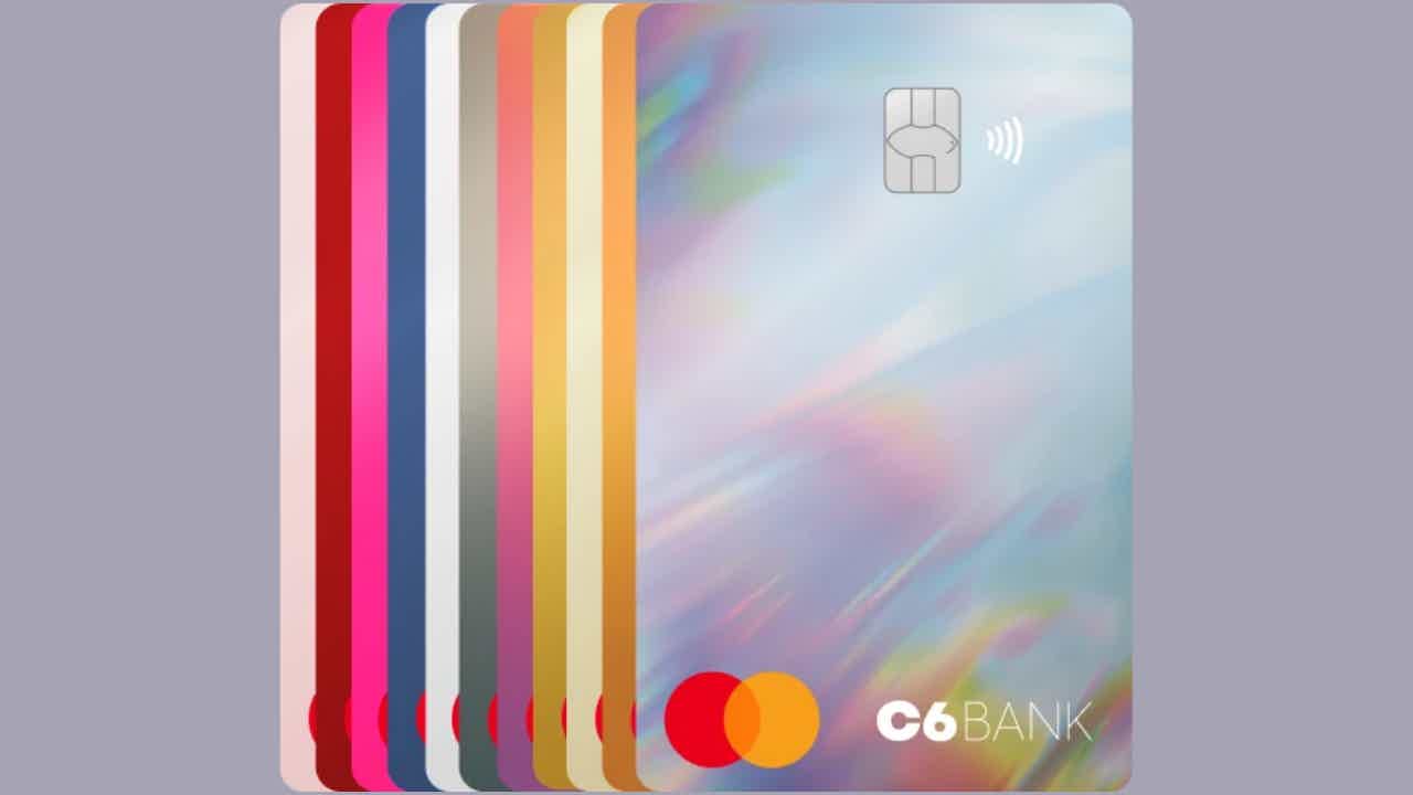 Cartão de crédito Rainbow, a nova cor disponível. Fonte: C6 Bank.