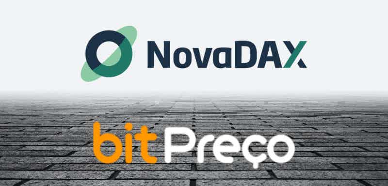 Escolha entre a NovaDAX e a BitPreço. Fonte: Senhor Finanças / NovaDAX / BitPreço.