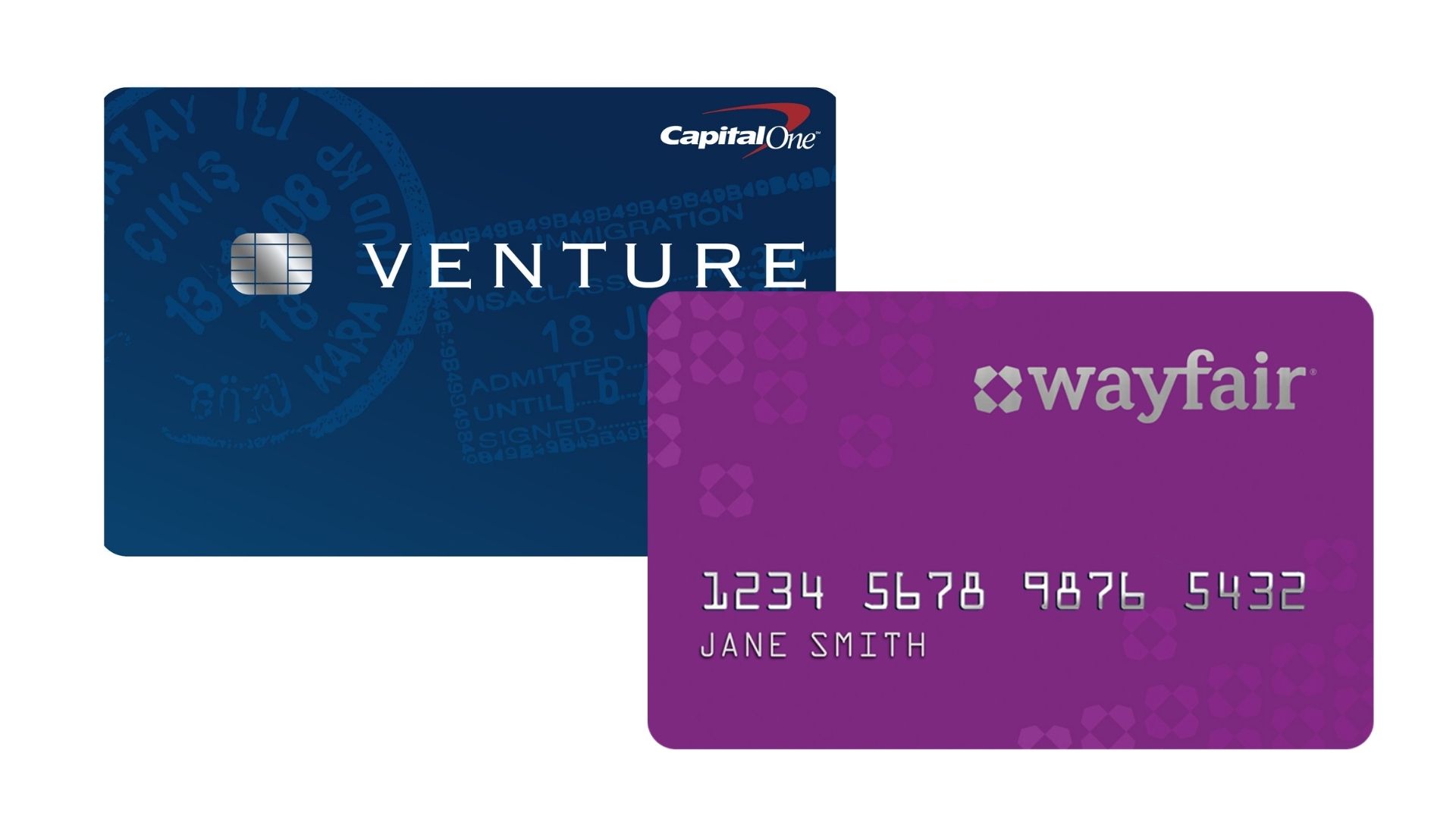 Cartão Venture Rewards ou cartão Wayfair. Fonte: Wayfair | Capital One.