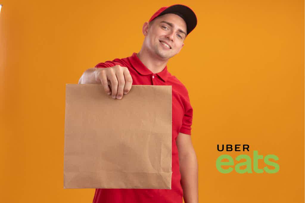 Por fim, saiba como fazer entregas por meio do app Uber Eats. Fonte: Freepik / Uber Eats.