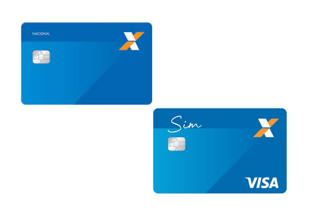 Antes de mais nada, veja as opções de cartão Caixa Nacional e Caixa SIM. Imagem: Caixa