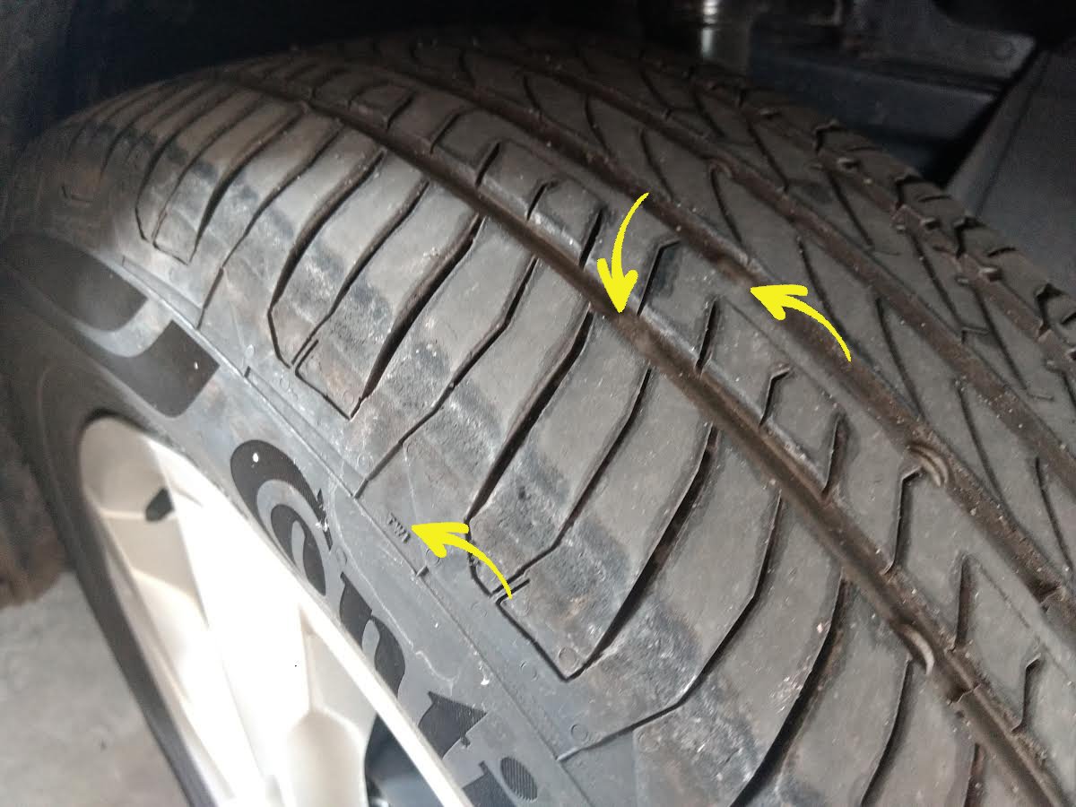 TWI é indicador de vida útil do pneu!