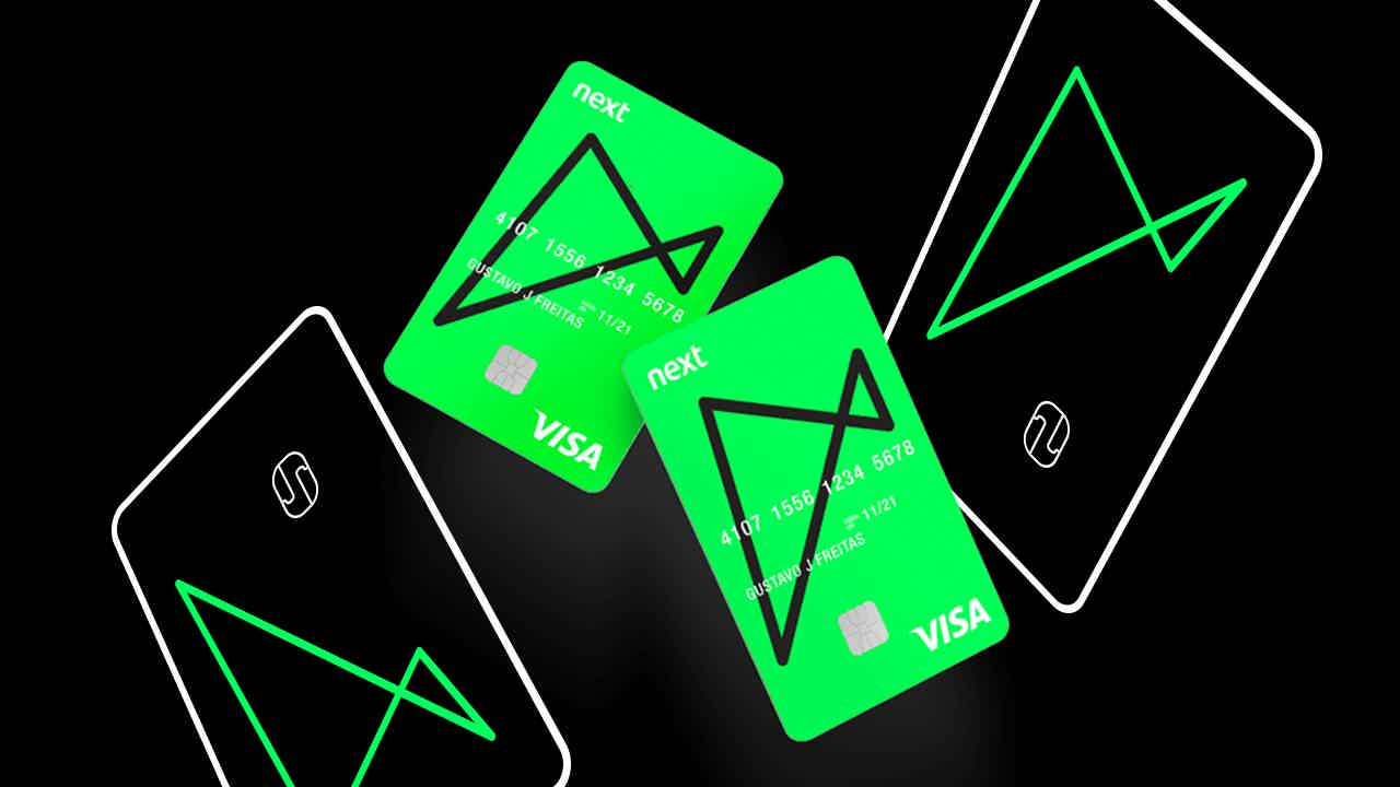 Banco Next, conta digital brasileira com cartão de crédito zero anuidade e cobertura internacional. Fonte: Next.