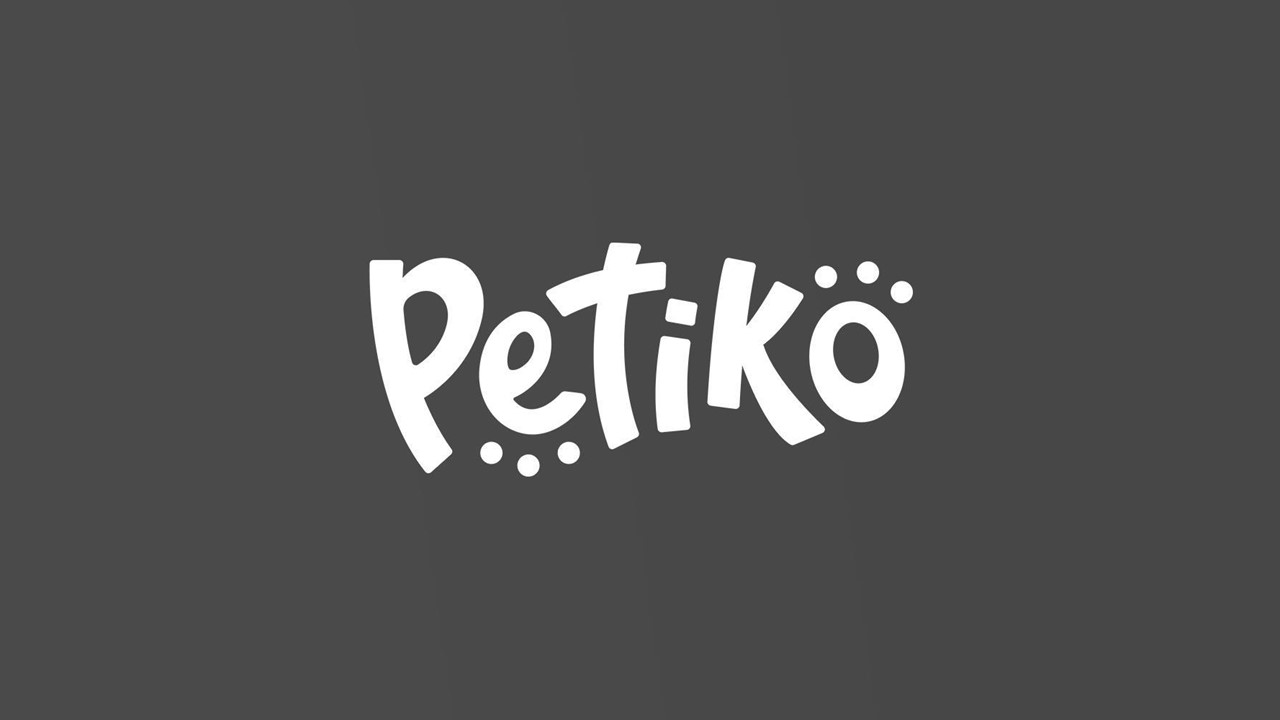 Nome Petiko com fundo cinza