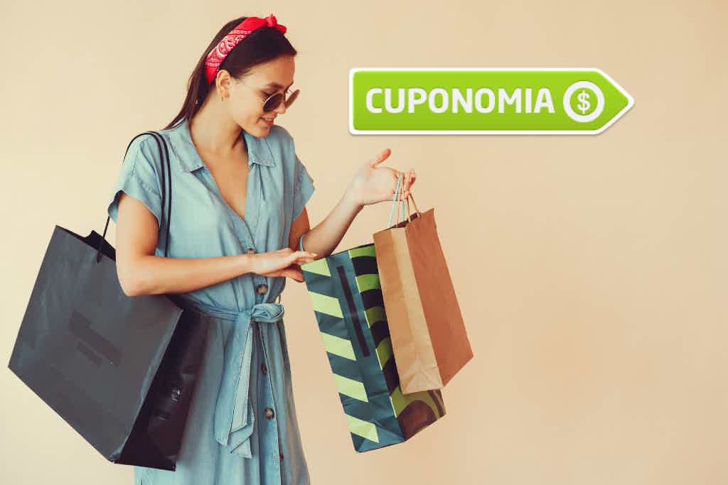 Confira aqui todas as informações sobre o app Cuponomia. Fonte: Canva + Cuponomia