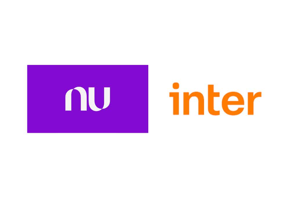 Logos Nubank e Inter