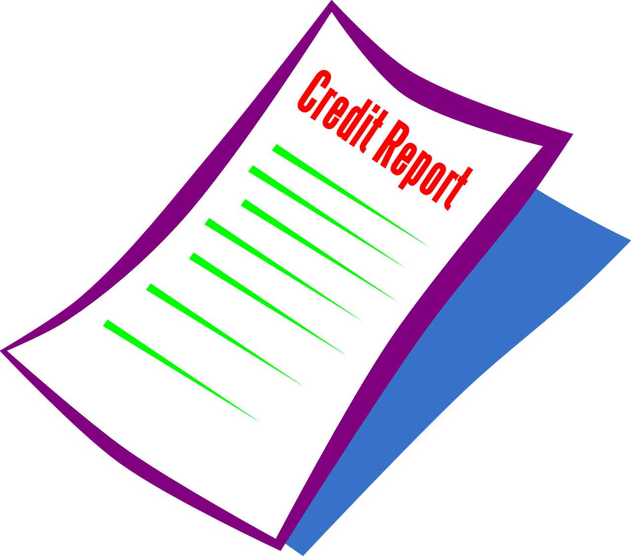 illustration of a credit report paper