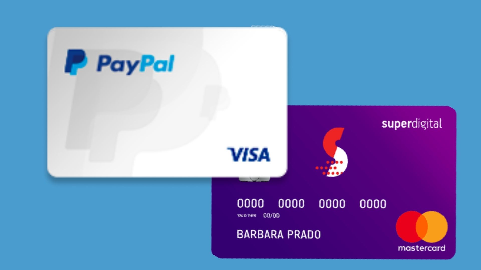 Cartão pré-pago Digital ou Superdigital? Fontes: Paypal e Superdigital.
