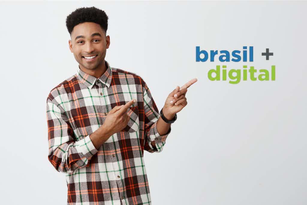 Antes de mais nada, veja como se inscrever nos cursos Brasil Mais Digital. Fonte: Freepik / Brasil Mais Digital.