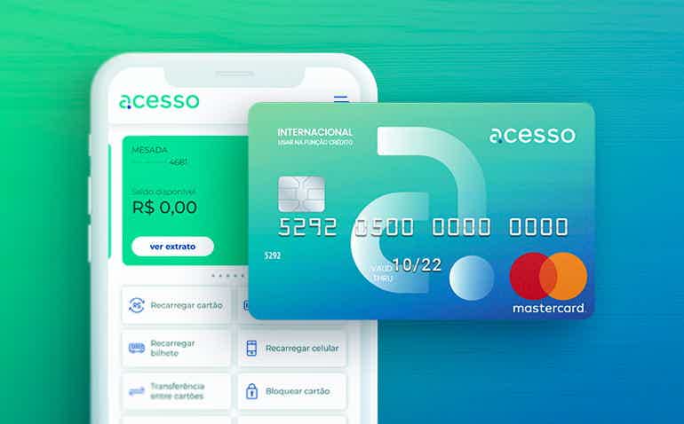 Com conta digital, o cartão acesso funciona como qualquer cartão de crédito tradicional. Fonte: Meu acesso.
