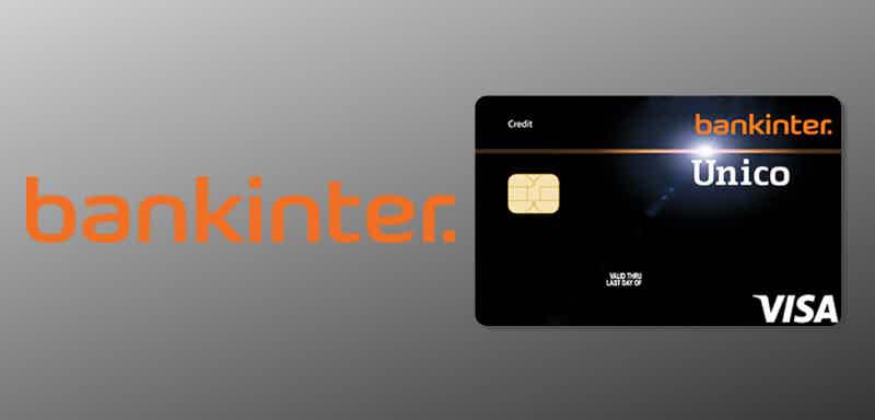 Cartão de crédito do Bankinter. Fonte: Senhor Finanças / Bankinter.