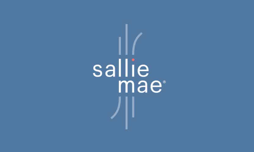 Logo Sallie Mae fundo azul