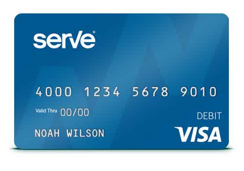 Serve® Pay As You Go Visa® Prepaid card