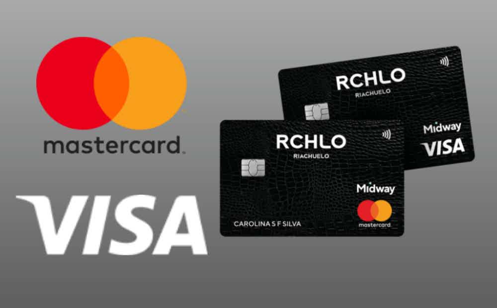 Cartão com bandeira Visa ou Mastercard. Fonte: Senhor Finanças / Riachuelo.