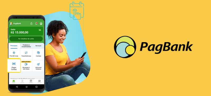 No PagBank você resolve tudo pelo aplicativo. Fonte: Senhor Finanças / PagBank.
