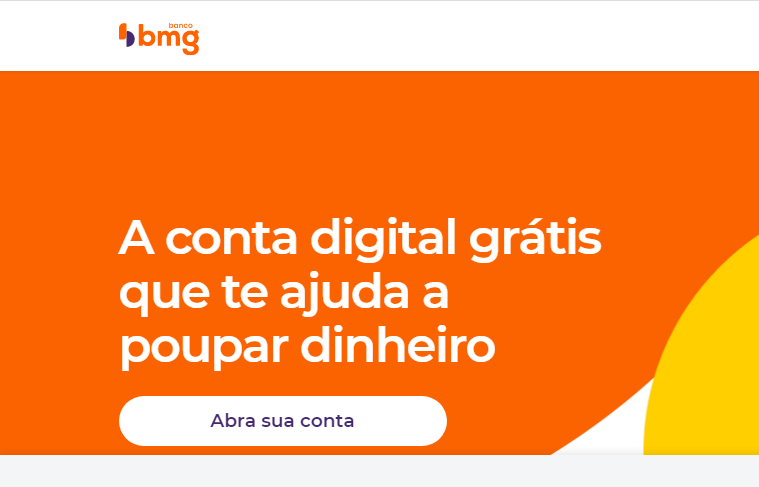 Descubra se a conta digital BMG é para você. Fonte: BMG.