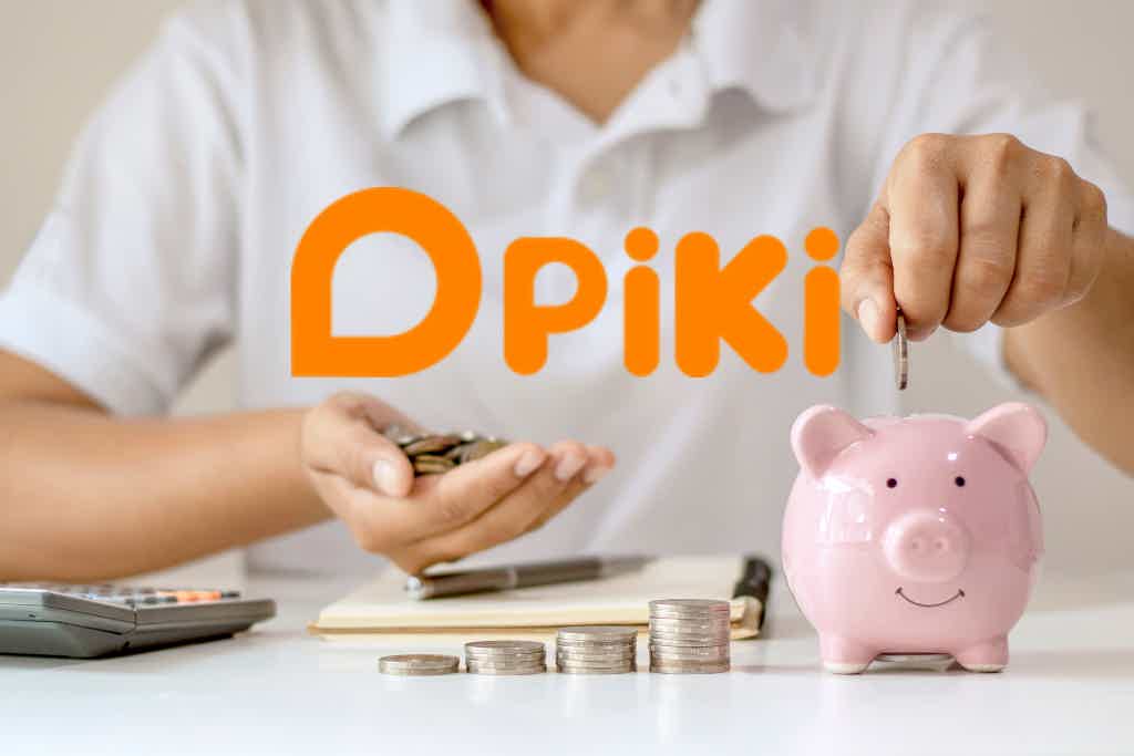 Em resumo, veja aqui como pedir o empréstimo Piki. Fonte: Canva + Piki.