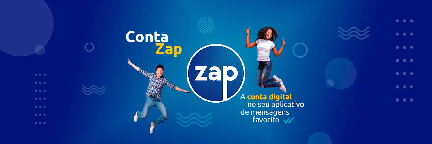 Conheça a Conta Zap: A primeira conta digital 100% via WhatsApp! Fonte: Facebook Oficial Conta Zap.