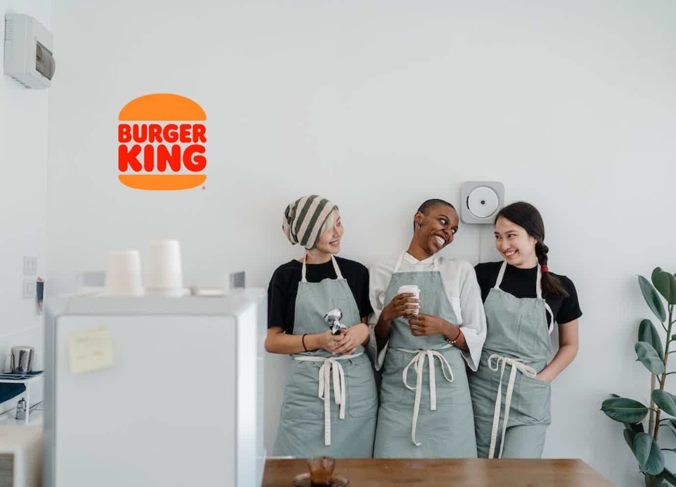 O Burger King também está com ótimas oportunidades abertas! Fonte: Burger King / Freepik.