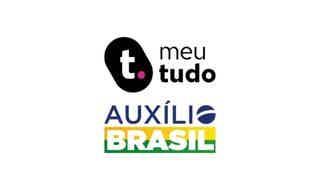 Logotipo da Meu Tudo e do Auxilio Brasil