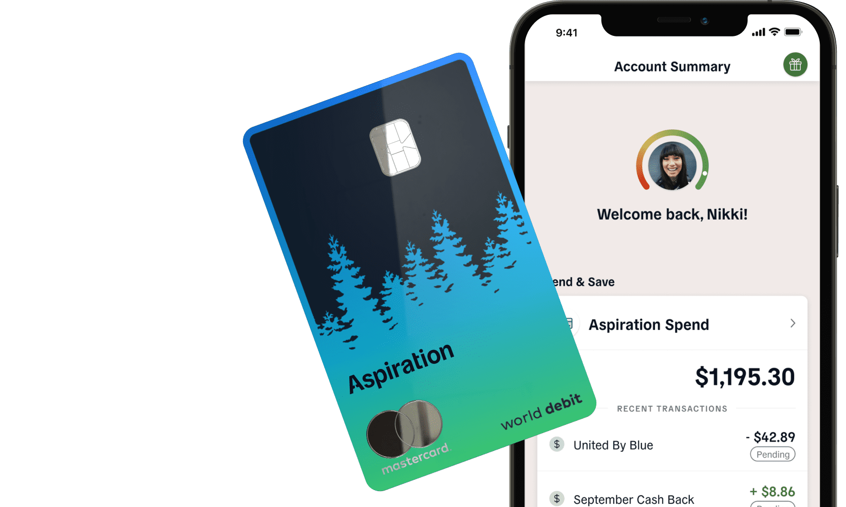 Find out how the application process to get this debit card works! Source: Aspiration.