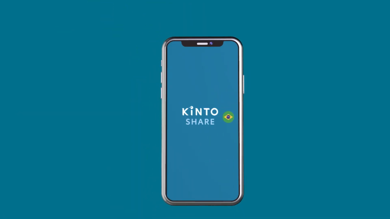 Celular com aplicativo Kinto Share