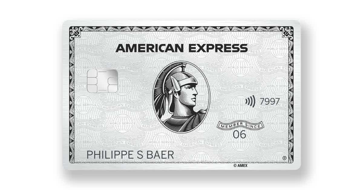 American Express Platinum Card. Source: American Express.