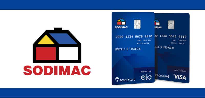Cartões da Sodimac com bandeira Visa e Elo. Fonte: Senhor Finanças / Sodimac.
