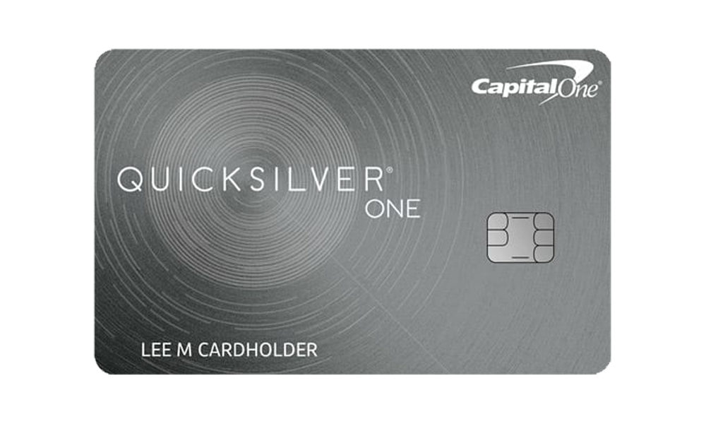 QuicksilverOne Cash Rewards review. Source: Capital One.