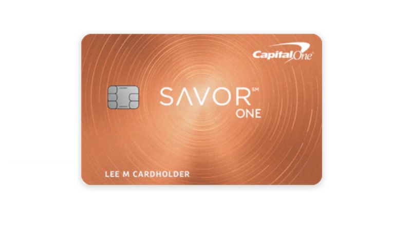 Check out the features of the SavorOne Rewards for Good Credit card! Source: Capital One.