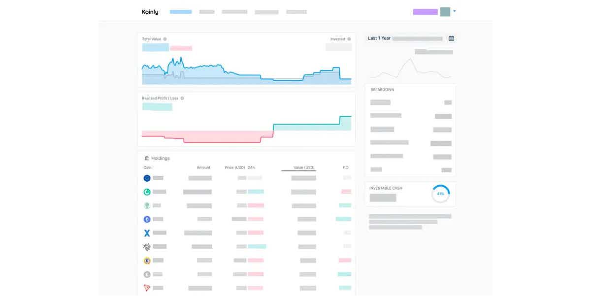 A tax calculator fully compliant with CRA. Check out how to sign up! Source: Koinly.