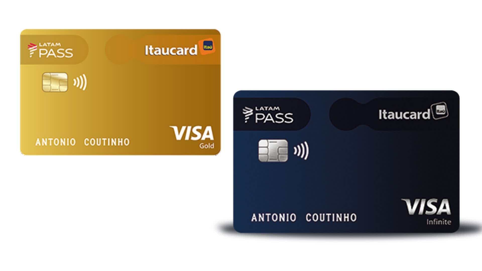 LATAM Pass Itaucard Visa Infinite ou LATAM Pass Itaucard Visa Gold? Fonte: Itaú.